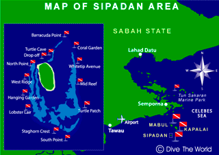 Map of Sipadan (click to enlarge in a new window)
